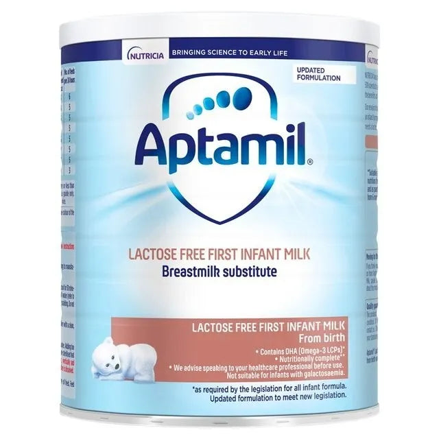 Nutricia Aptamil Lactose Free Infant Baby Milk Formula - 400Gms
