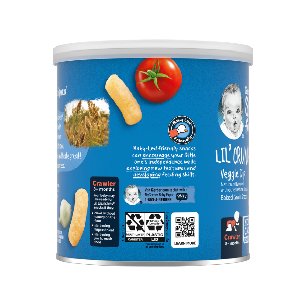 Gerber Lil' Crunchies Naturally Flavored Baby Snack - Veggie Dip