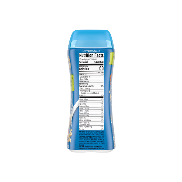 Gerber Power Blend Probiotic Cereal For Babies Oatmeal - Lentil, Peach & Apple