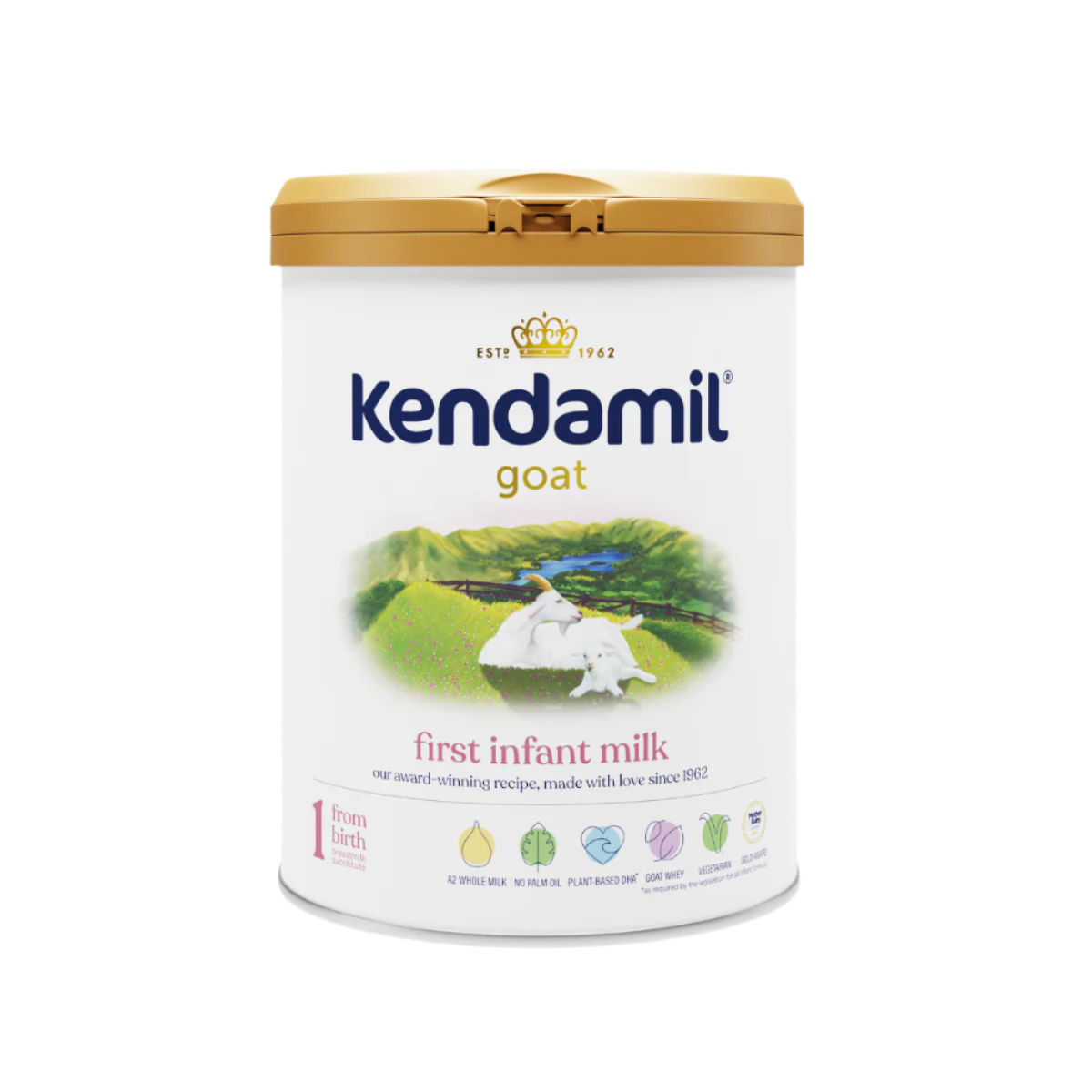 Kendamil Goat Milk Based First Infant Baby Milk Formula, Stage 1 - (800G), 0 To 6Months
