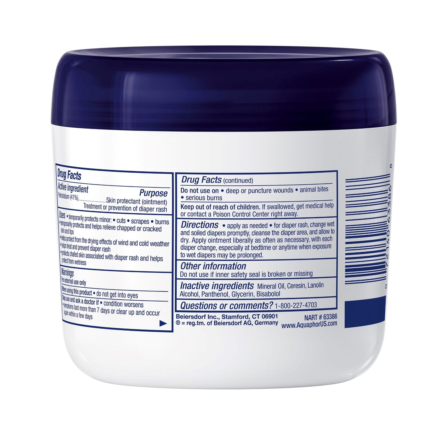 Aquaphor Healing Ointment, Advanced Therapy Skin Protectant, Dry Skin Body Moisturizer, Multi-Purpose Healing Ointment