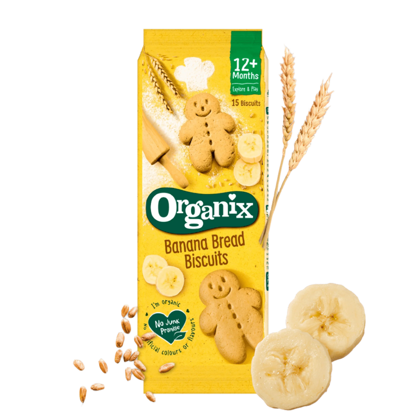 Organix Banana Bread Biscuits, 135G