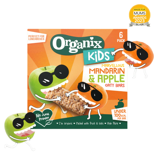 Organix Kids Mandarin & Apple Oaty Bars 6X23G
