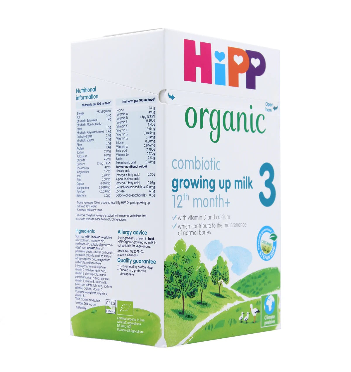 Hipp Organic Growing Up Milk Powder From Birth (600G)- Stage 3