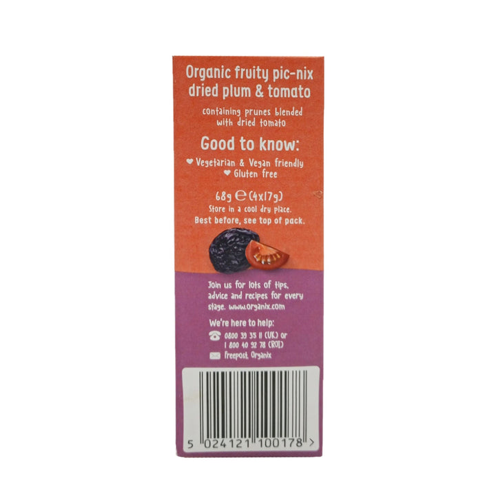 Organix Fruity Pic-Nix Dried Plum & Tomato